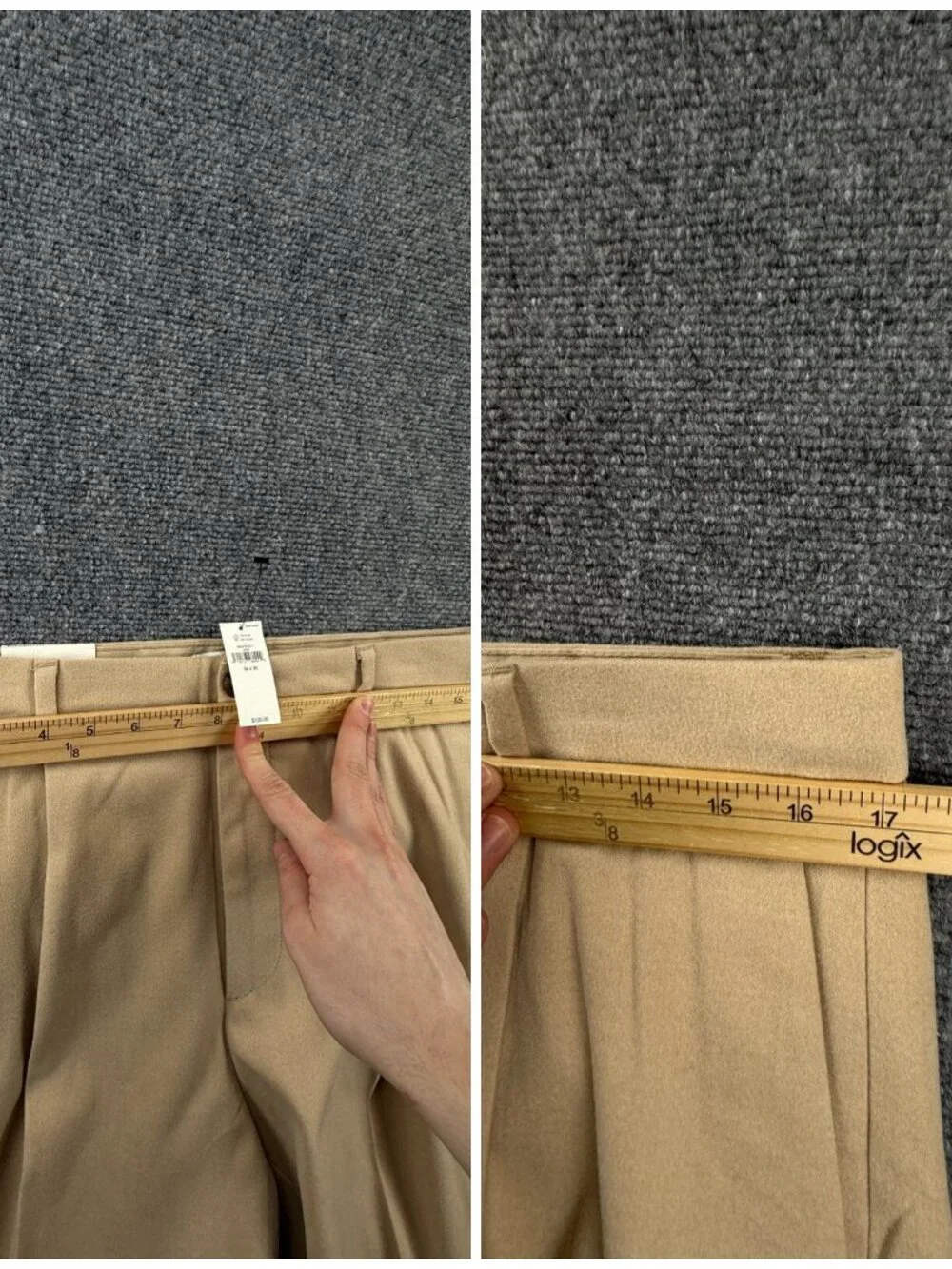 NWT Banana Republic Brushed Pleated Pant Men 34x30 Tapered Leg Relaxed Fit